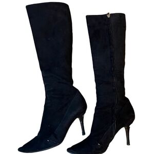 Louis Vuitton w/COA Black Suede Boots Size 39.5 | EUC!